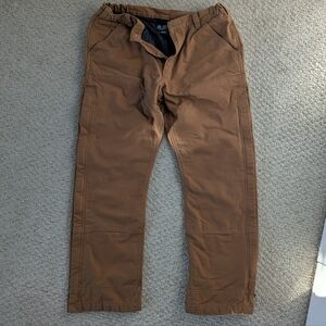 Men's Carhartt Brown Insulated Loose-fit Pants